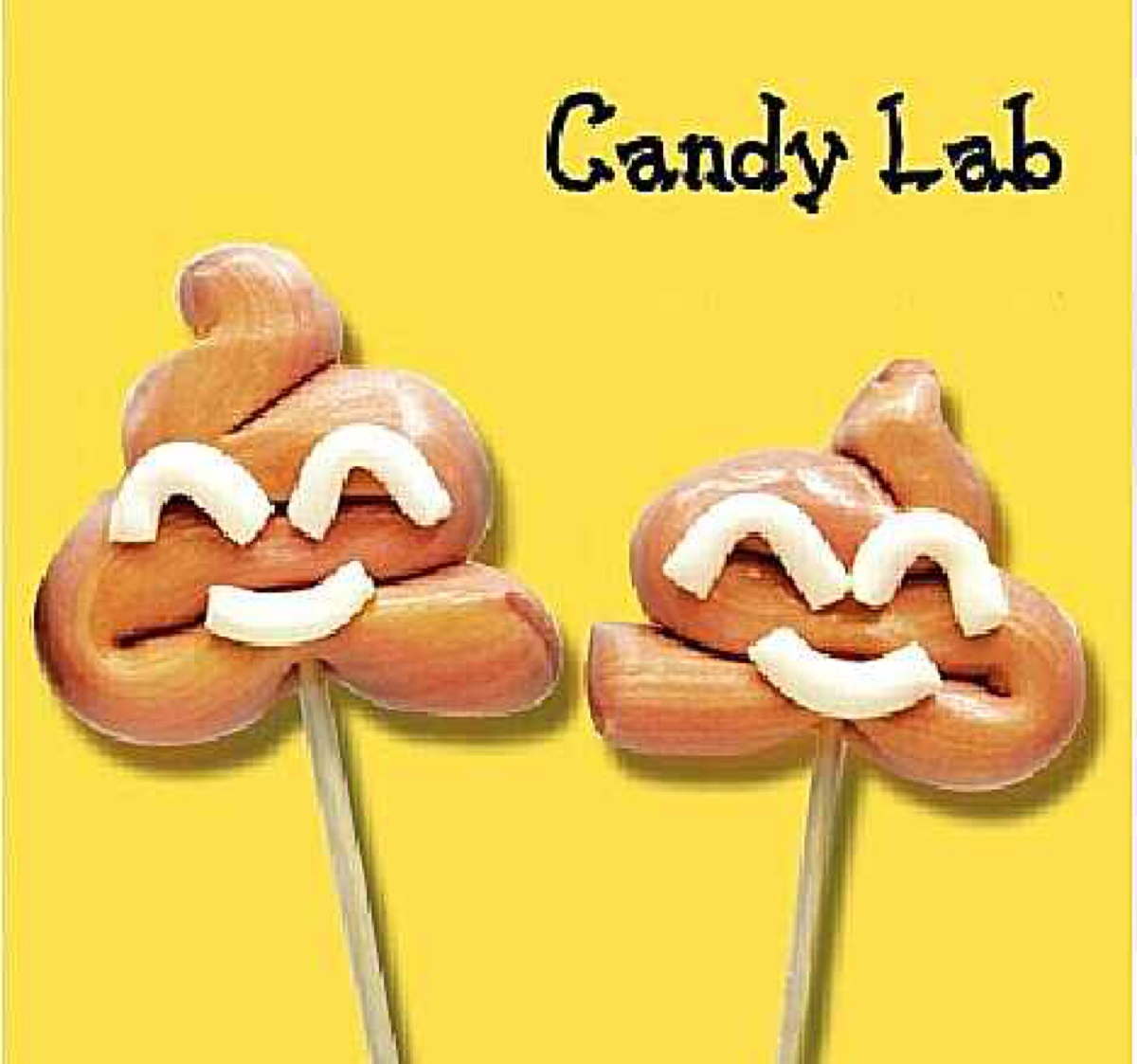 candy lab澳洲纯手工创意"便便"形90g 棒棒糖