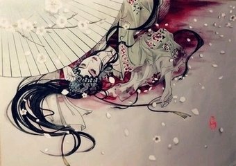 古风~中国风~插画~手绘~美男~妖孽~美女~古风场景~古风成双成对~q版