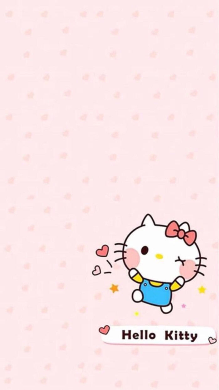 哈喽kitty 粉粉 可爱 iphone壁纸 聊天壁纸