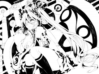 黑白初音,美美哒