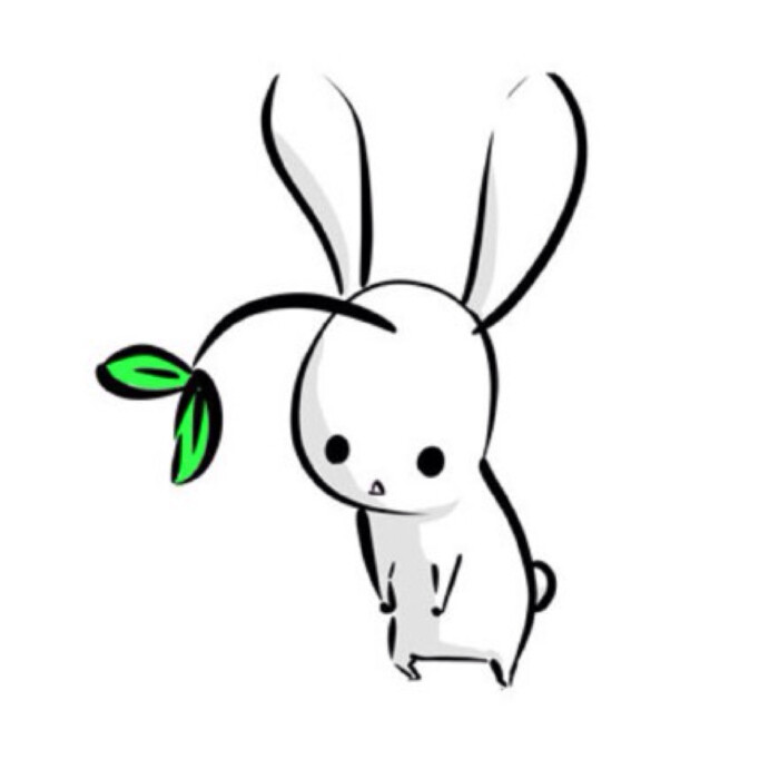 小兔子 插画 可爱 萌