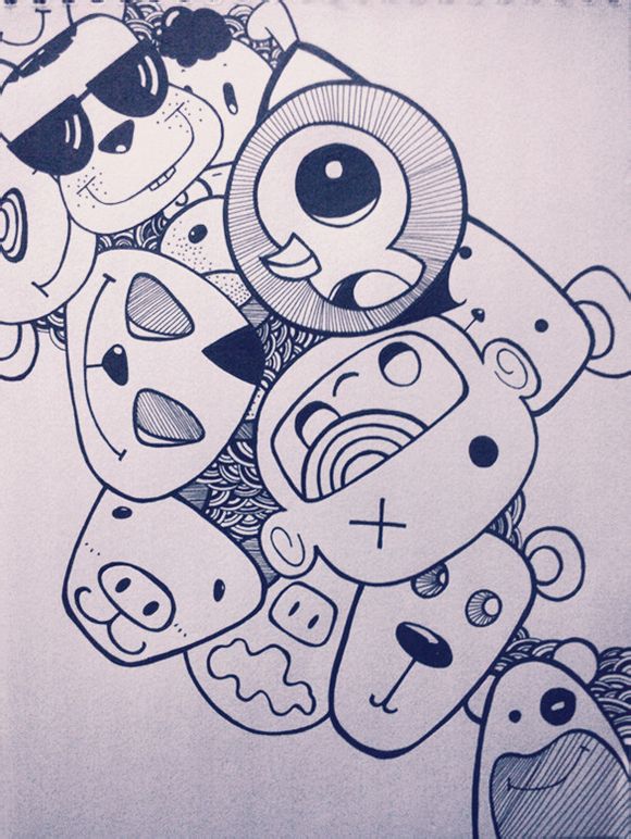 黑白画 
