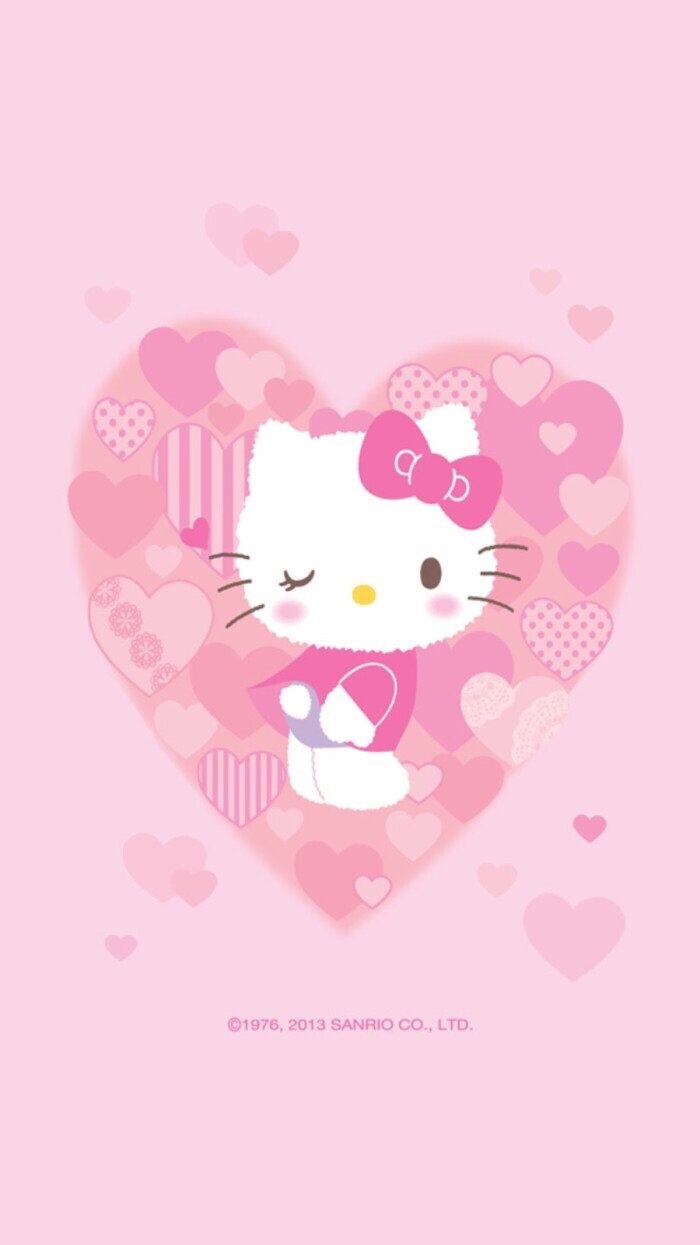 kitty手机壁纸高清粉色,kitty高清手机壁纸 hellokitty壁纸