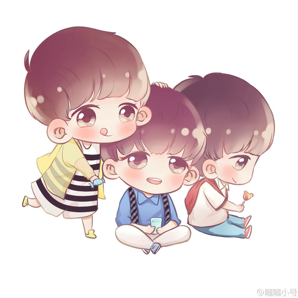 tfboys 手绘 cr.微博@瞳瞳小号