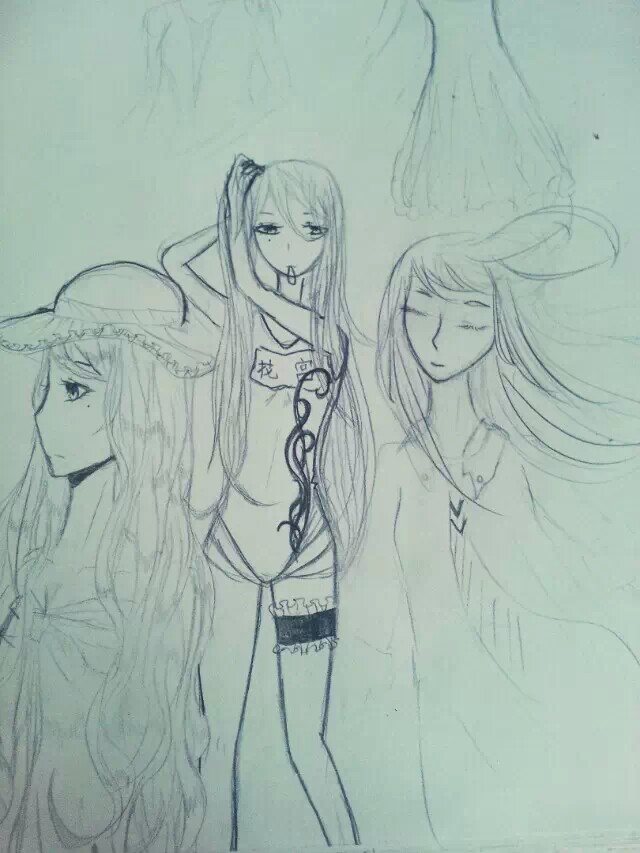 二次元#手绘线稿#简笔画