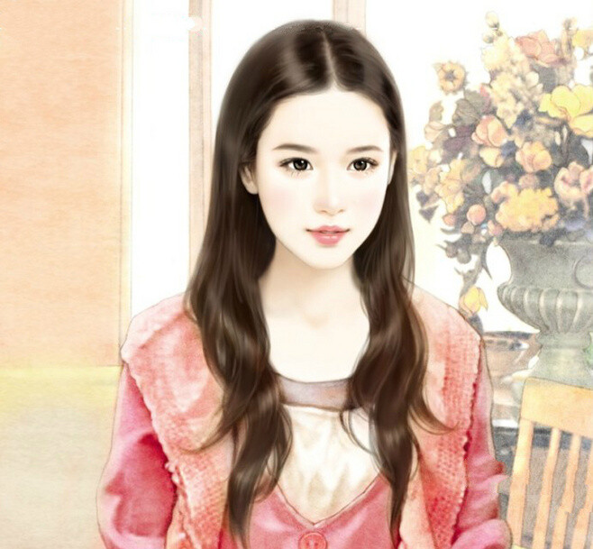 手绘 现代女子
