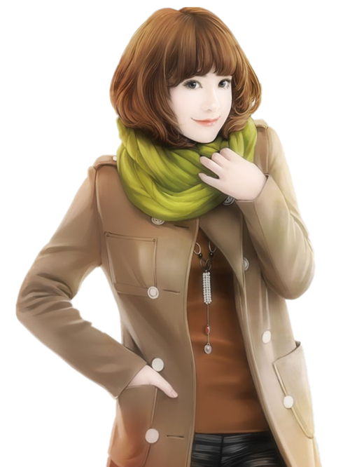 现代立绘女
