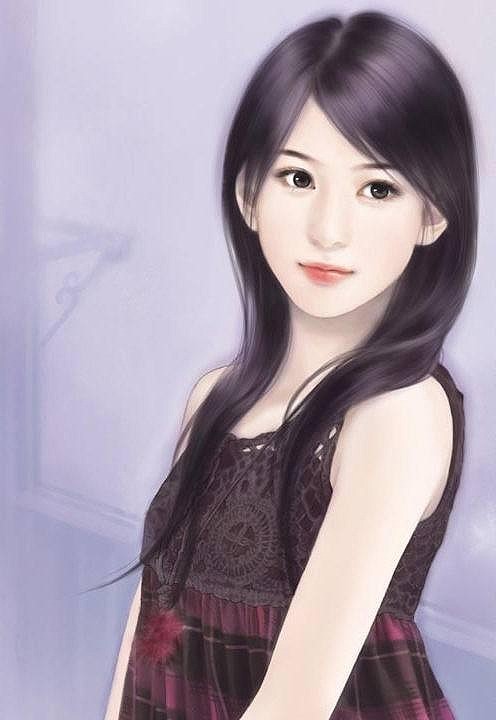 手绘 现代女子