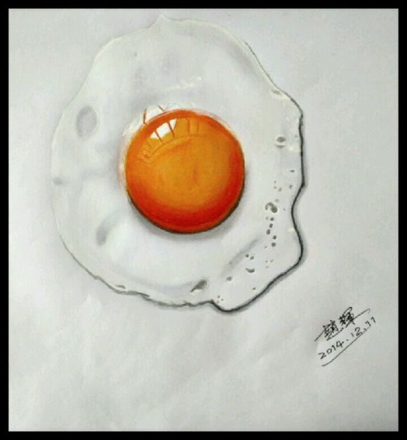 铅笔画鸡蛋