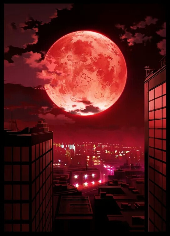 这是我第一次看见红色的月亮,至今我都还清楚的记得,是多少人的血灌注