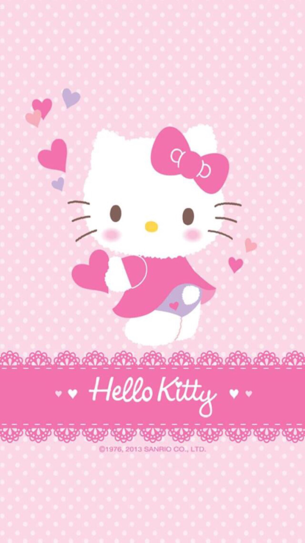 hello kitty 粉色壁纸