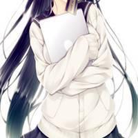 动漫女生黑白头像