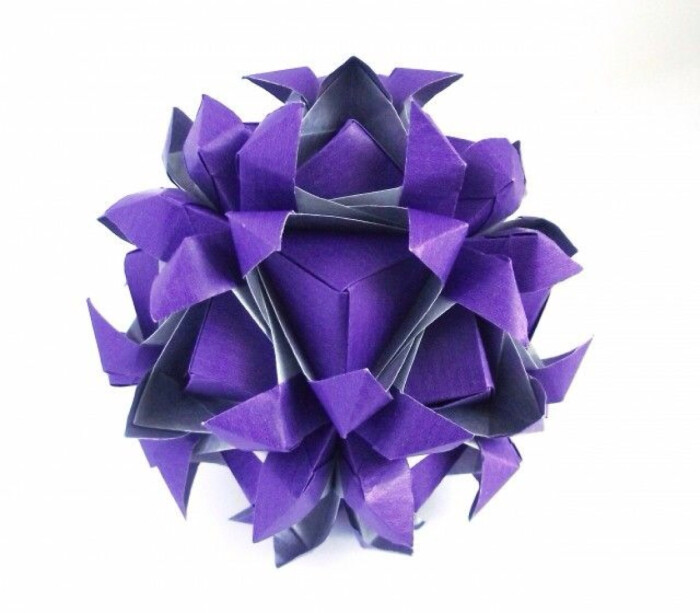 立体花球折纸作品欣赏