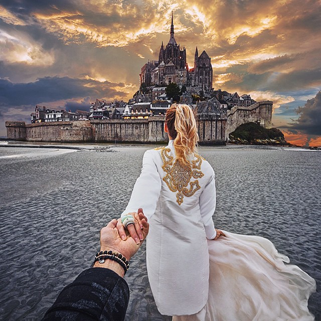 murad osmann《follow me》| le mont-saint-michel