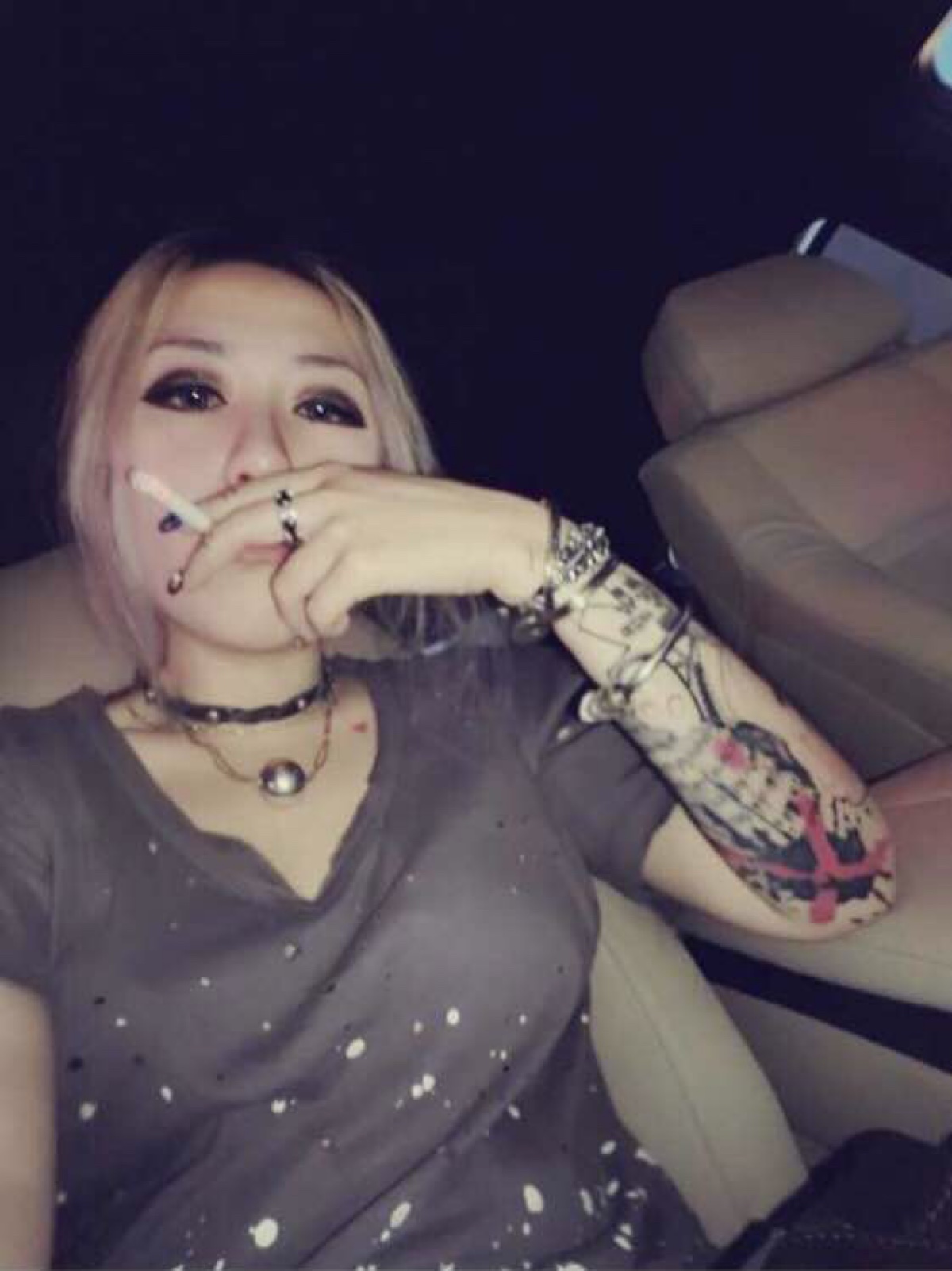 原宿风 纹身控 女头 字母纹身 微信:1053021968