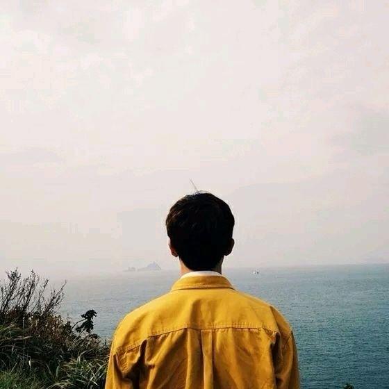 头像 男头 背影 方块图