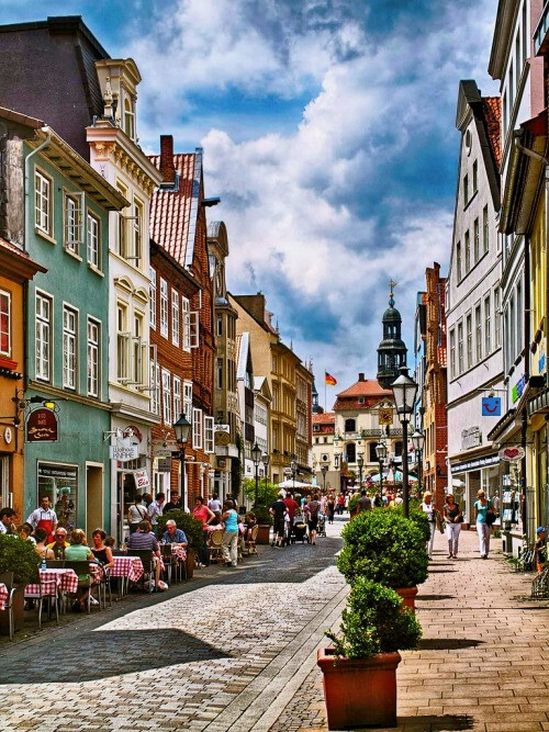 lüneburg, niedersachsen, gemany.德国下萨克森州北部吕讷堡.