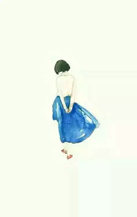 匆匆那年,白衬衫蓝裙子的我.