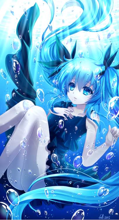 如此唯美的深海少女,被深海隔绝的优美声音.