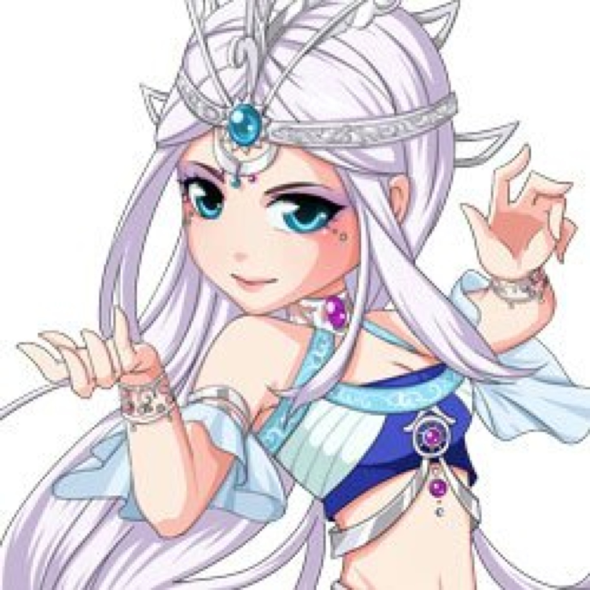 【秦时明月 q版人物】雪女 二次元 动漫 人物 头像 萌 q