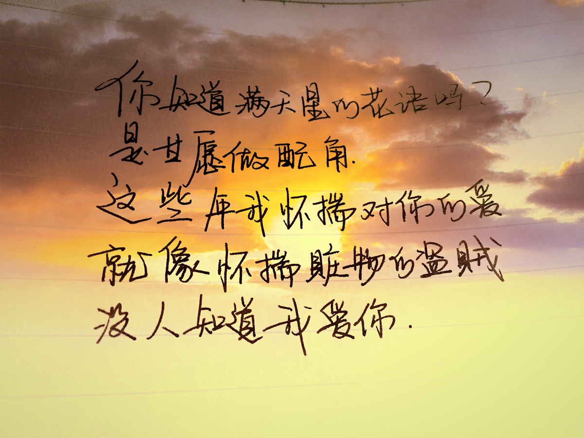 手写句子 歌词 原创壁纸 励志壁纸 哲理 手写情书【devilyn】