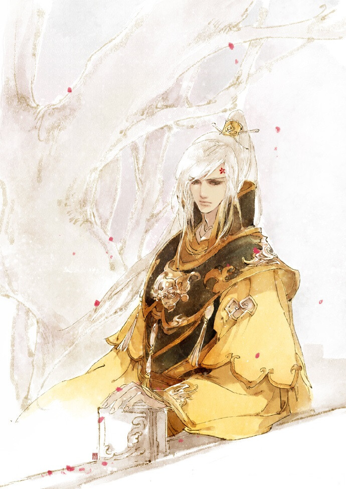 伊吹五月 古风 原创 剑三 藏剑 叶英 手绘 插画