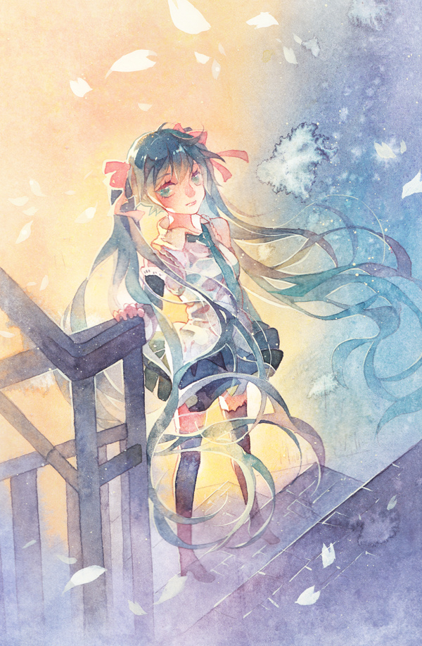 【彼时邻家】 p站 二次元 插画 少女 动漫 妖孽 同人 原创 水彩 手绘