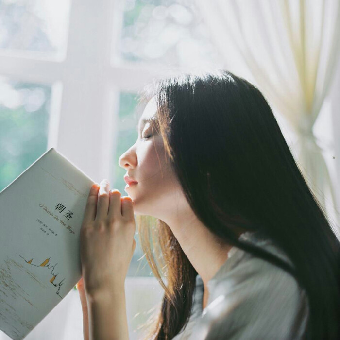 女生头像 小清新 侧颜by:朕真帅啊嘿