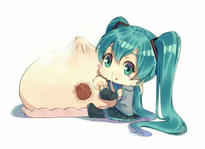 初音吃包子