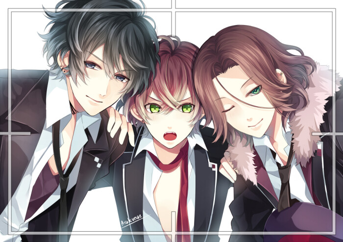 魔鬼恋人 diabolik lovers 无神琉辉 逆卷绫人 逆卷礼人