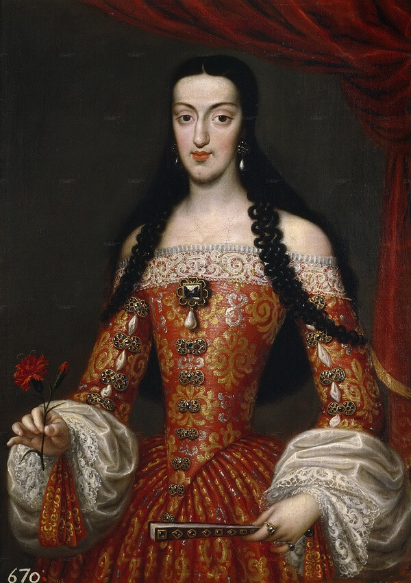 卡洛斯二世(腓力四世之子)的妻子,西班牙…-堆