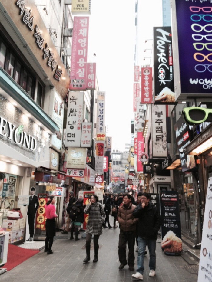 韩国 街道 风景