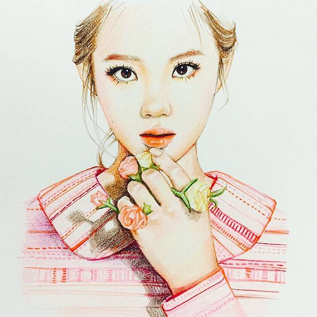 清新淡雅的人像插画,拿去做头像|来自韩国插画师haneunseo