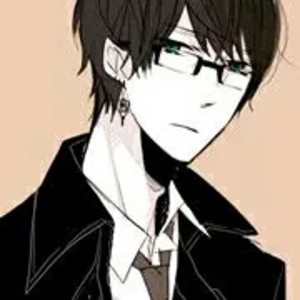 动漫男头 二次元 头像 情侣头像 戴眼镜