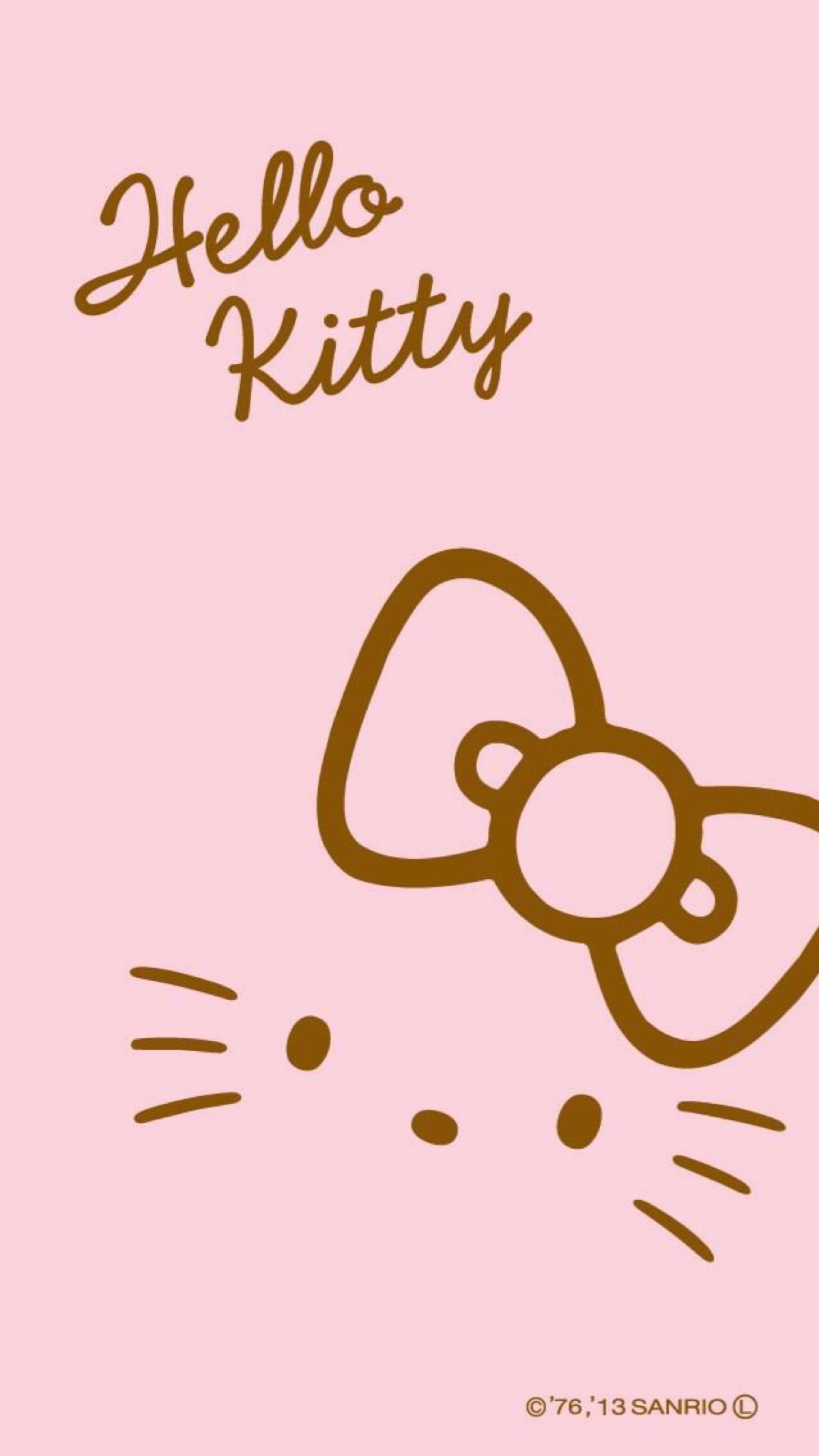 粉嫩哒 hello kitty 高清壁纸适用于iphone5以上