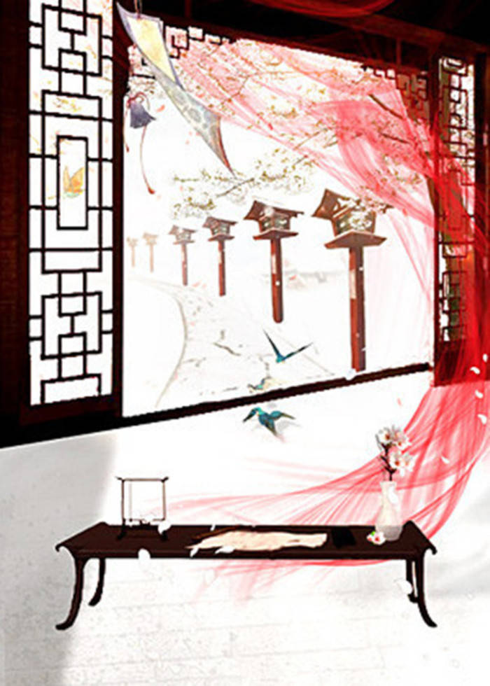 古风场景图~清帘卷,似醉意.