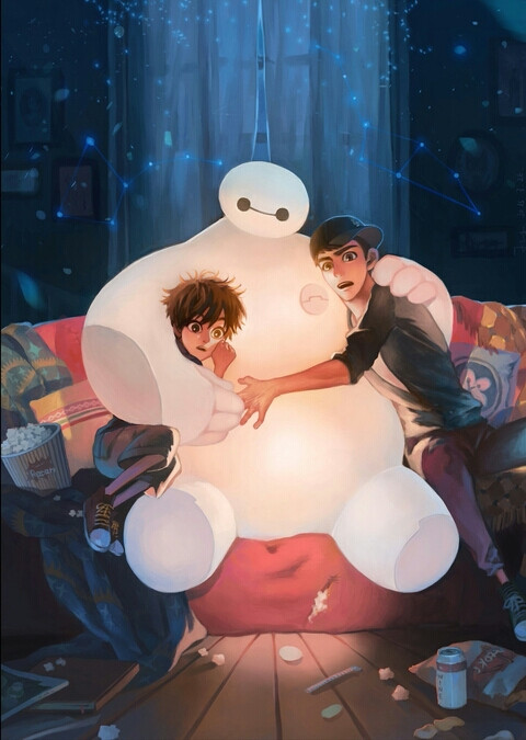 【侵删】#超能陆战队#大白baymax##bh6#小広hero#p站#壁纸#阿正