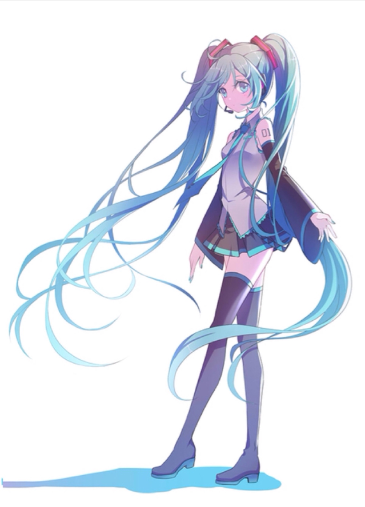 p站 初音未来 动漫美少女 萌系 软妹 小清新 手绘插画 同人 美图 二