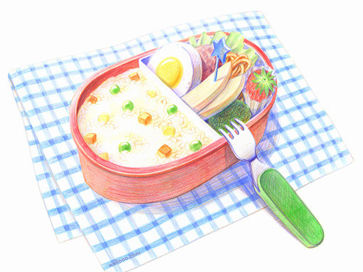 手绘美食. 水彩 手绘 铅笔 彩铅 彩色 插画 艺术 绘画 水粉 色彩