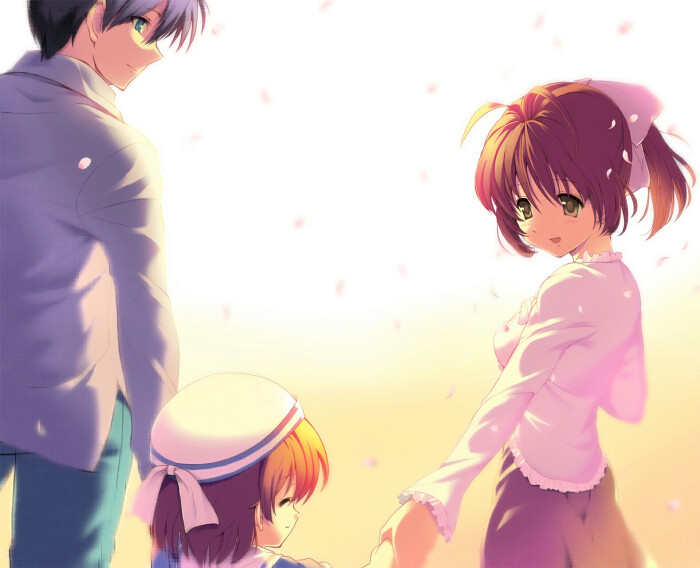 clannad 团子大家族 冈崎朋也 古河渚 二次元 美如画 插画 壁纸 神作