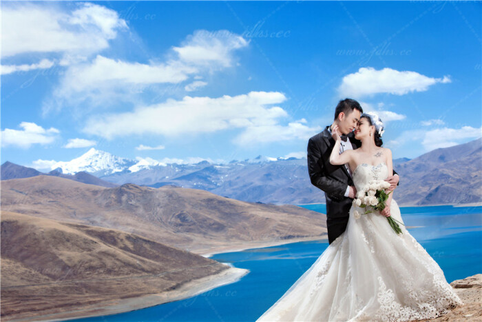 西藏婚纱照_西藏公路婚纱照