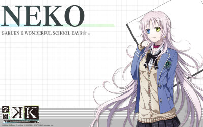 k 官方壁纸 学园k{苇中学园 猫 neko}电脑壁纸