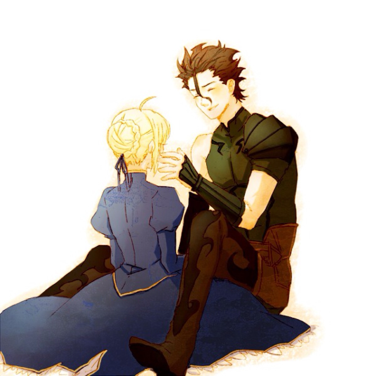 saber 吾王 阿尔托利亚 潘德拉贡 亚瑟王 骑士王 呆毛王 fate stay