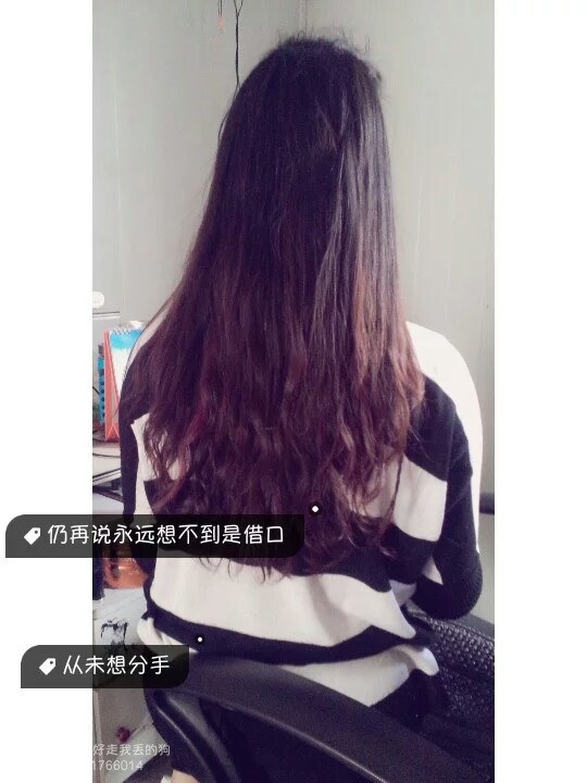 女生背影头像,长发及腰