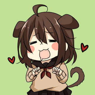 表情丰富的犬系女子图章 (`ω) 丨やますた