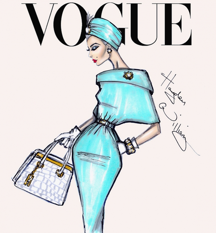 vogue画报封面_时尚插画-堆糖,美好生活研究所