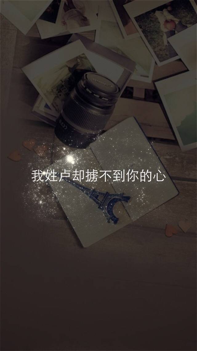 姓氏壁纸#我姓卢却掳不到你的心.