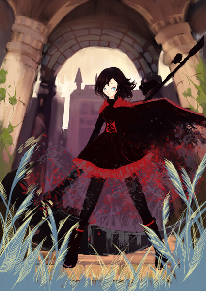 动漫 插画 少女 封面 头像 人物 p站 二次元 壁纸 原创 rwby 四人 id