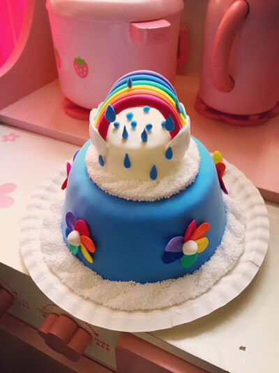 超轻粘土～彩虹蛋糕
