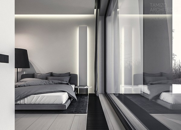 【{稳重的深灰色调:波兰极简风格住宅设计}】作者:tamizo architects